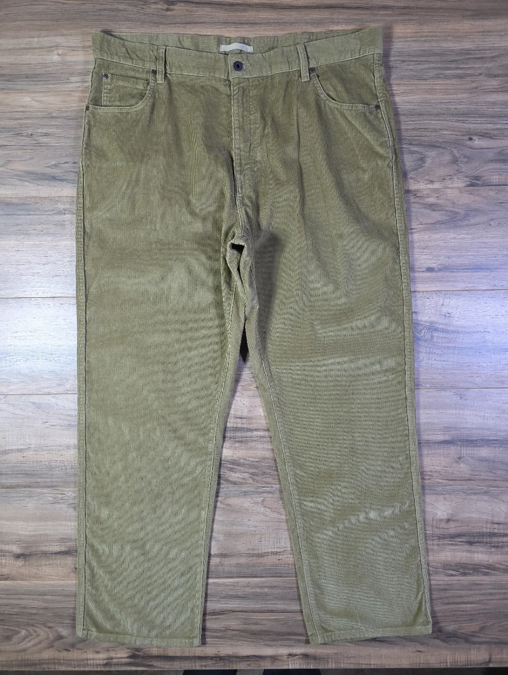 L.L.Bean Natural Fit Corduroy Pants | 42x34 Olive Green Gorpcore